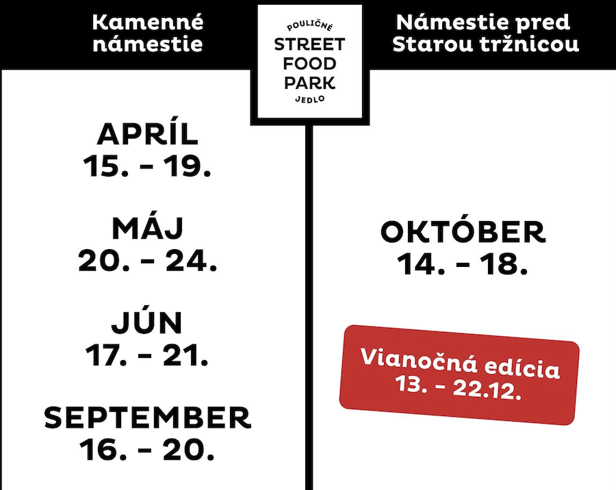Street food park termíny 2026