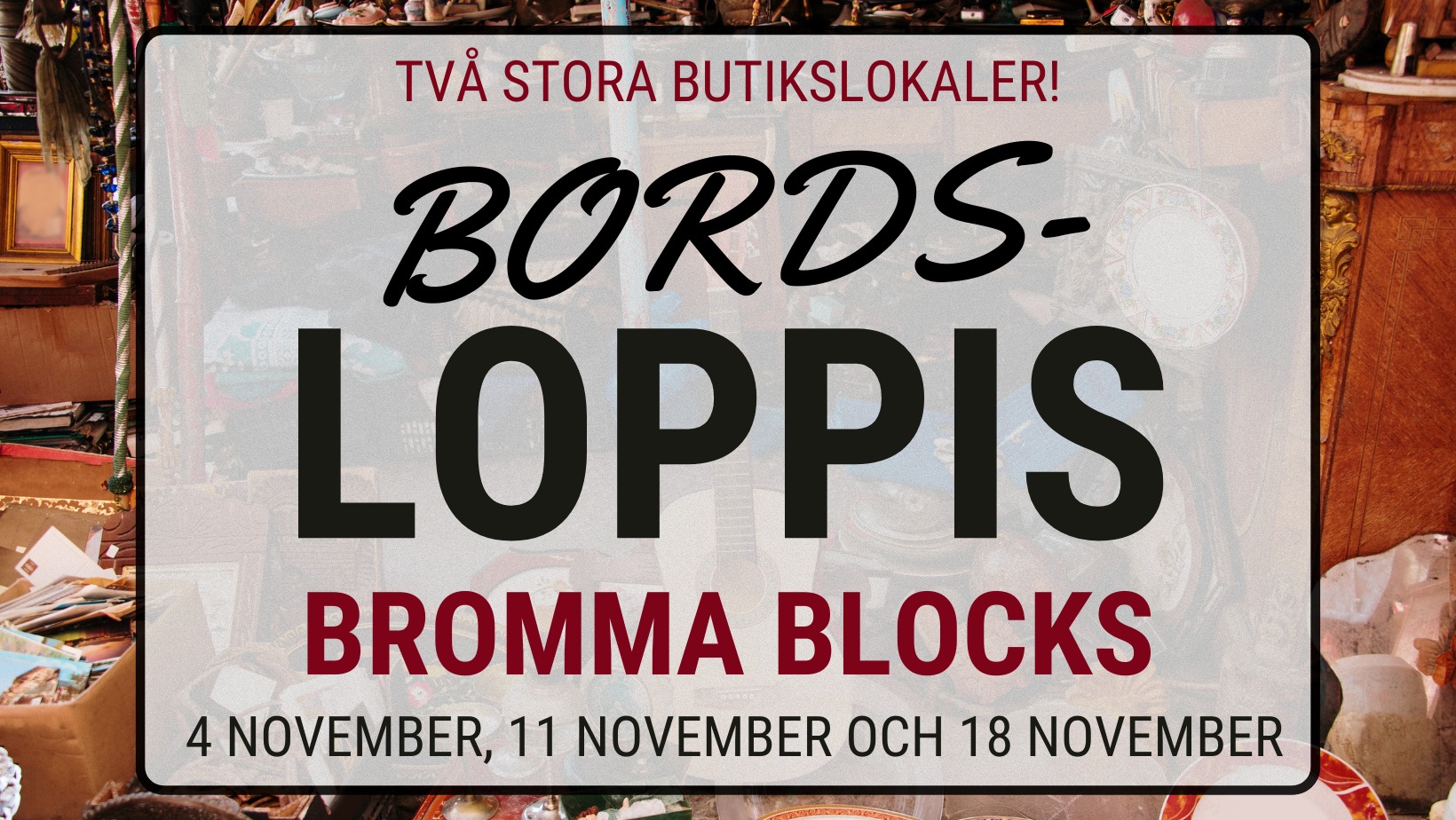 flea market in Bromma Blocks