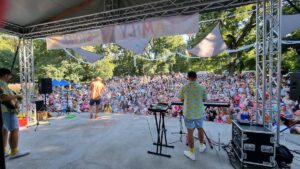 Family festival stage