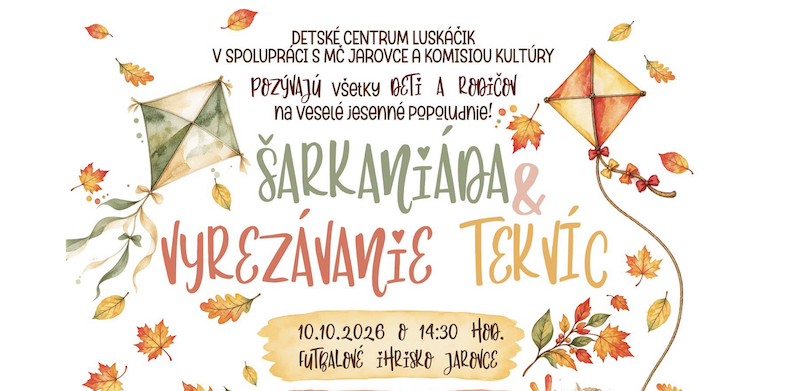 Šarkaniáda a vyrezávanie tekvíc