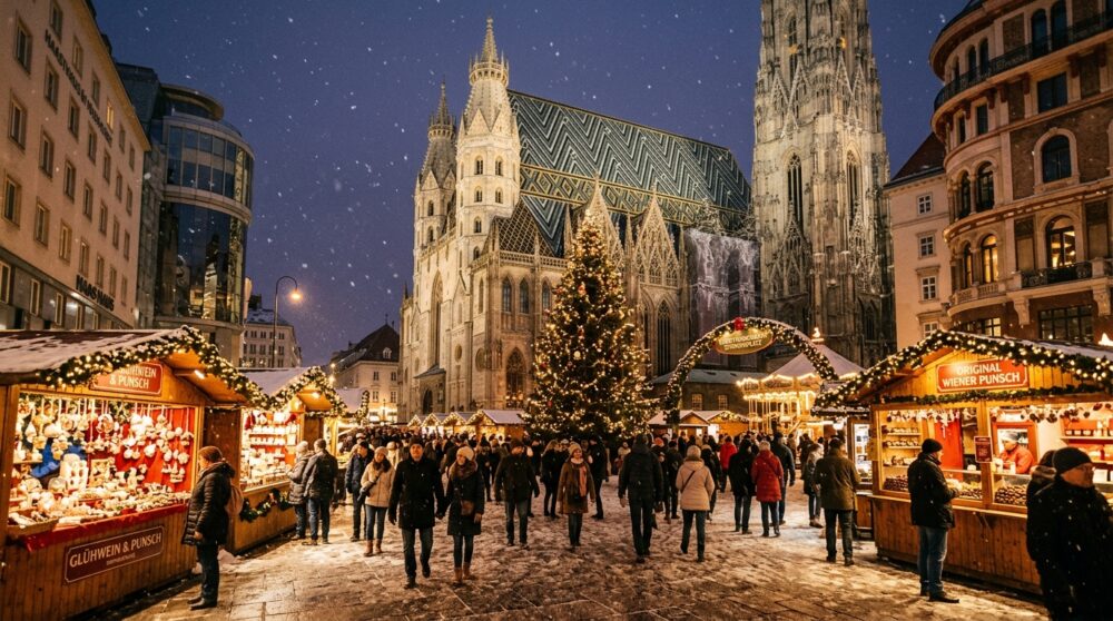 Weihnachtsdorf am Stephansplatz Wien 2026: Christkindlmarkt vor dem Stephansdom