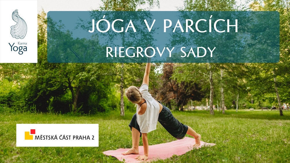 Letní jóga v Riegrových sadech